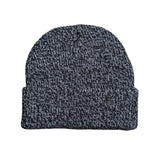 Black / Grey - Blank Mixed Beanie Hat