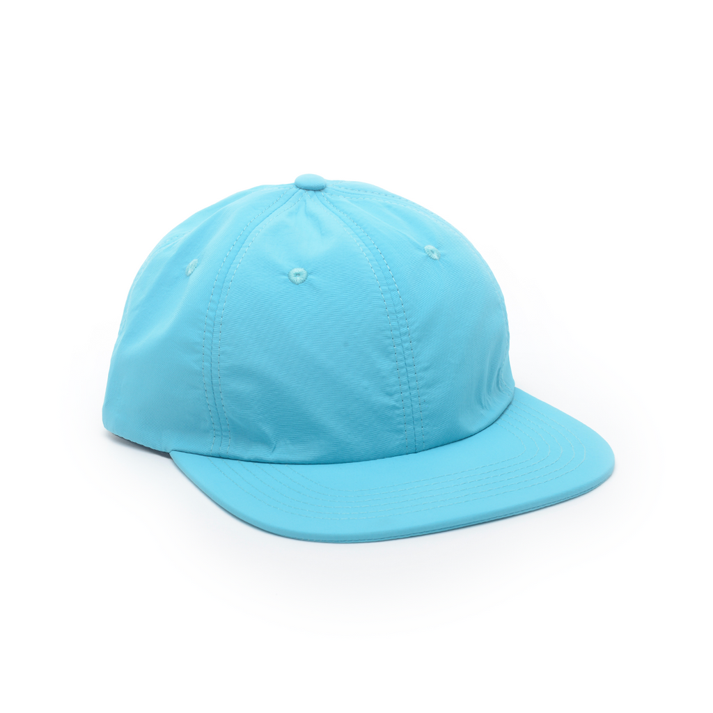 Aqua Blue - Nylon Floppy 6 Panel Hat
