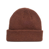 Brown - Merino Wool Blank Beanie Hat for Wholesale or Custom