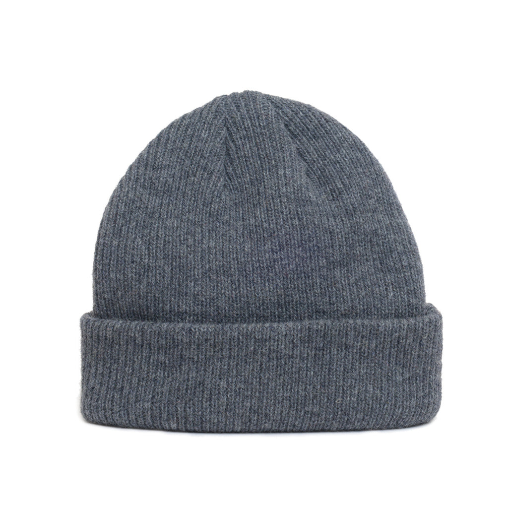 Dark Grey - Merino Wool Blank Beanie Hat for Wholesale or Custom