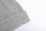 Light Grey - Merino Wool Blank Beanie Hat for Wholesale or Custom