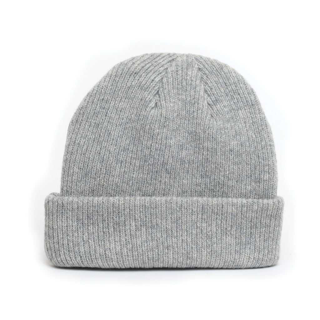 Light Grey - Merino Wool Blank Beanie Hat for Wholesale or Custom