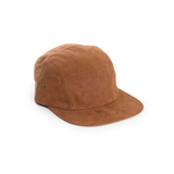 Brown - Full Suede Blank 5 Panel Hat for Wholesale or Custom