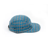 Blue & Grey - Checkered Wool 5 Panel  for Wholesale or Custom
