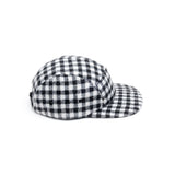 White & Black - Checkered Wool 5 Panel Hat for Wholesale or Custom