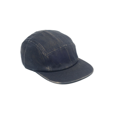 Acid Black - Faded Cotton Twill Blank 5 Panel Hat for Wholesale or Custom
