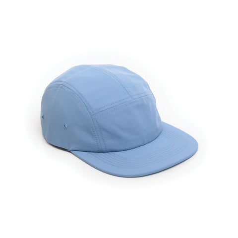 Light Blue - Nylon 5 Panel Hat for Wholesale or Custom