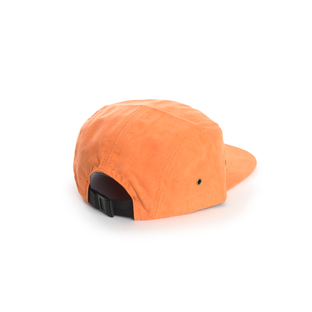 Orange - Full Suede Blank 5 Panel Hat for Wholesale or Custom