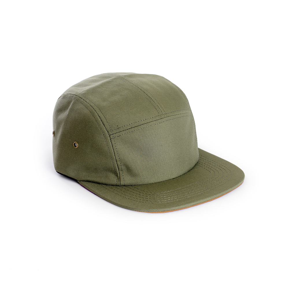 Army Green - Polyester Contrast Blank 5 Panel Hat for Wholesale or Custom