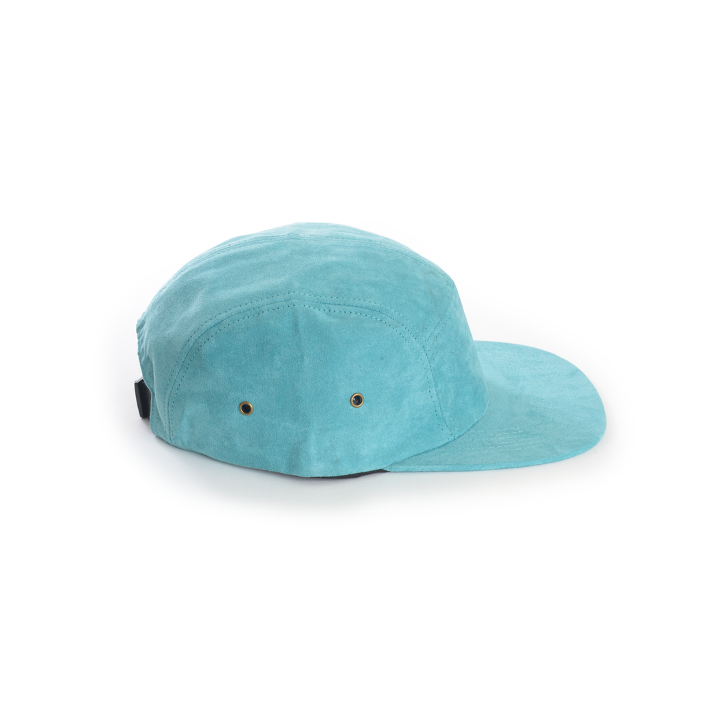 Teal - Full Suede Blank 5 Panel Hat for Wholesale or Custom