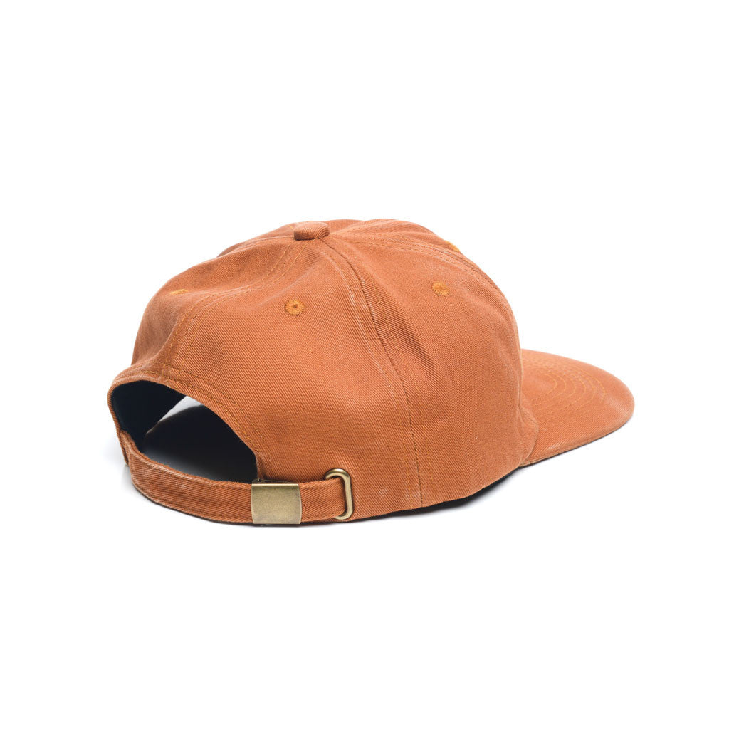 Burnt Orange - Faded Unconstructed 6 Panel Hat for Wholesale or Custom