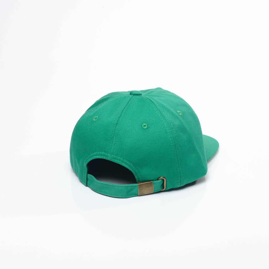 Kelly Green - Unconstructed 5 Panel Strapback Hat for Wholesale or Custom