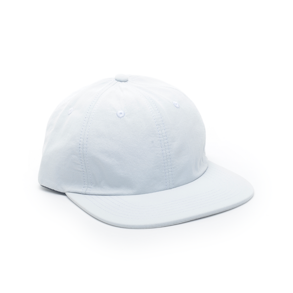 White - Nylon Floppy 6 Panel Hat